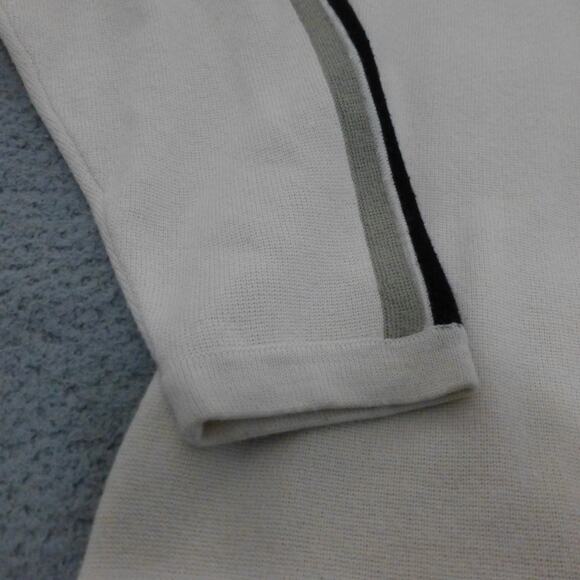 VTG Obermeyer Sweater Mens Large Wool Acrylic Beige Y2K Knit Pullover Crew Neck - Picture 4 of 10